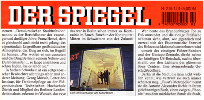 Containerkunst im Spiegel dokumentiert