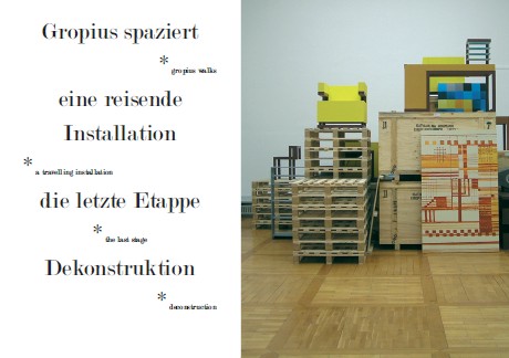 Ausstellung – Gropius spaziert / mit Schülerworkshop